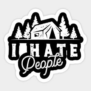 I Hate People Sticker